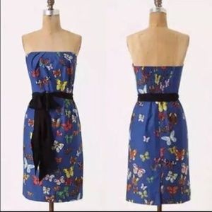 Anthropologie NWT Natalie lete Paris Butterfly Dress Sz 4